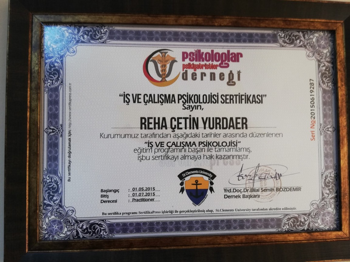 SERTİFİKALAR