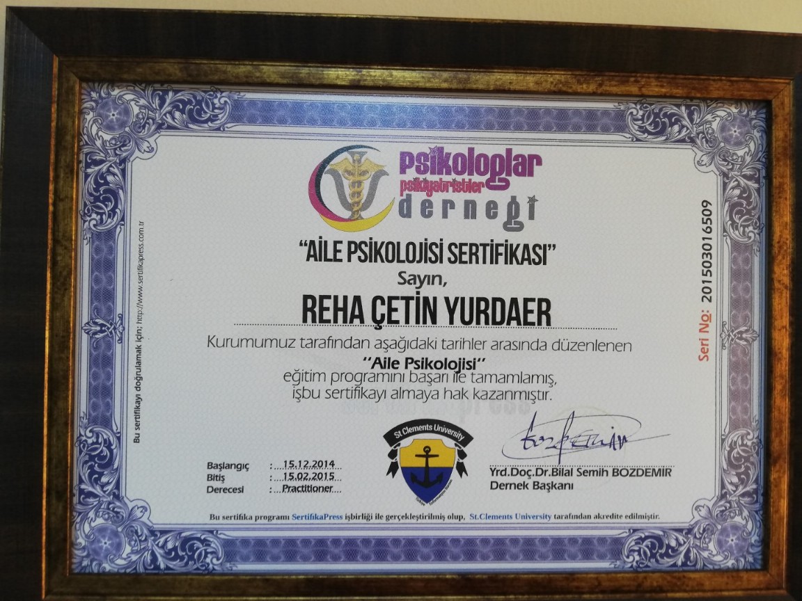 SERTİFİKALAR