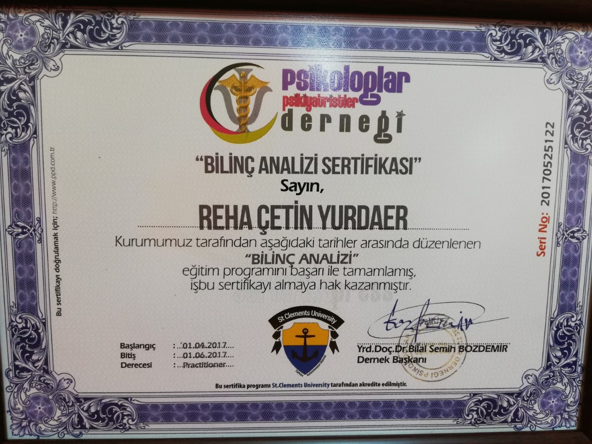SERTİFİKALAR
