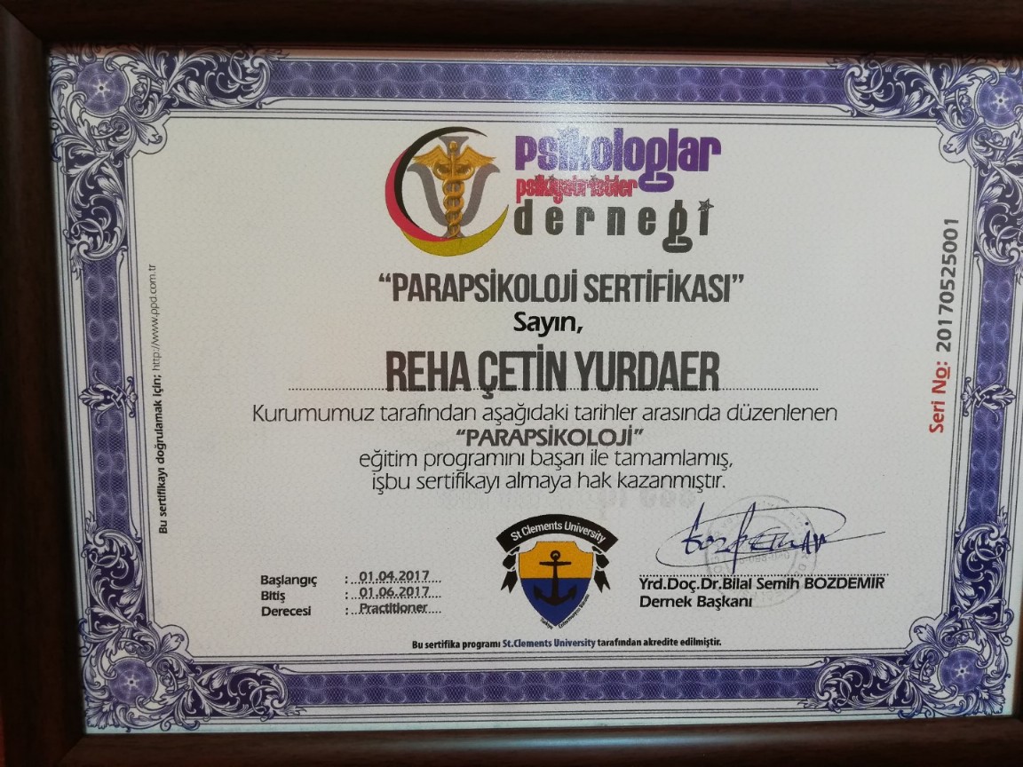 SERTİFİKALAR